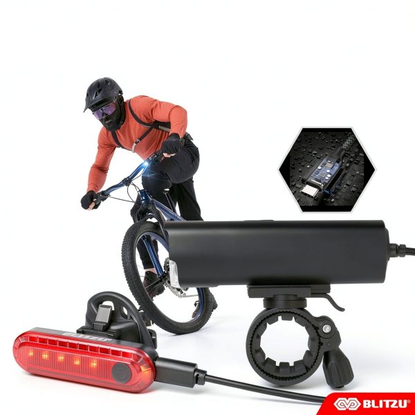 BLITZU Bike Lights Aluminum Waterproof-2