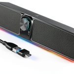 BUSP-HYY Computer Speakers Black ABS Material-0