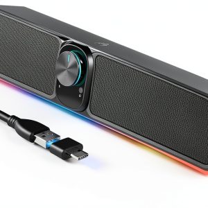 BUSP-HYY Computer Speakers Black ABS Material-0