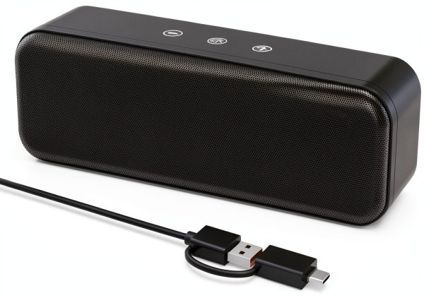 XKX Computer Speakers USB Compatible Black-0