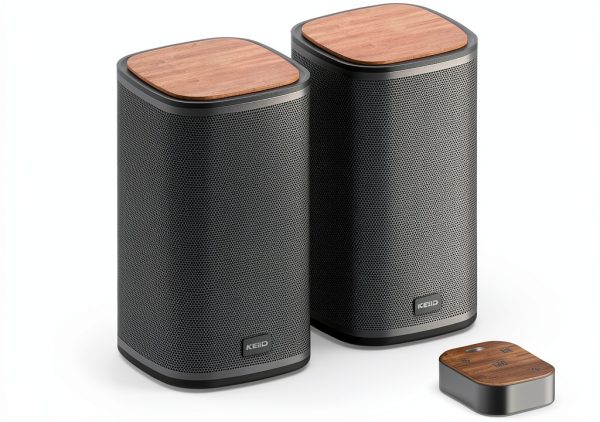 KEiiD Computer Speakers Metal Bluetooth Wireless-7