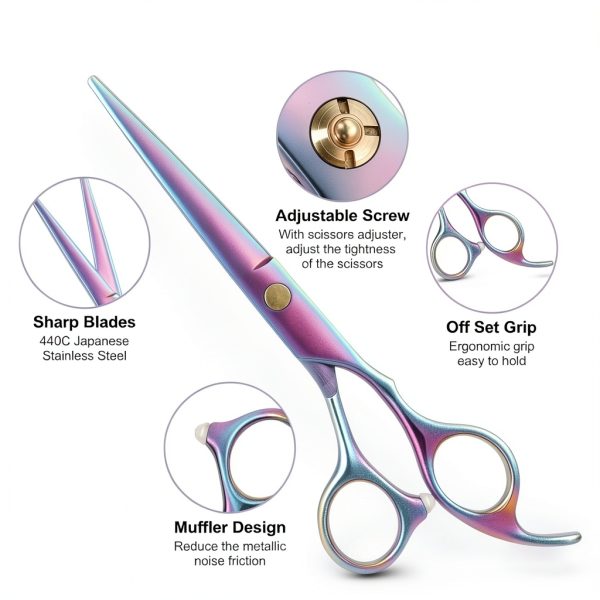 Japanese 440c Hair Scissors WFOEJEJ Kit Haircut-3
