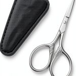 HITOPTY Vintage Stainless Steel Facial Hair Scissors for Men-0
