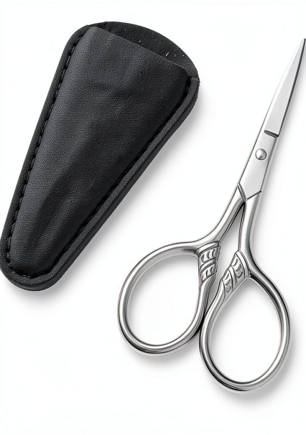HITOPTY Vintage Stainless Steel Facial Hair Scissors for Men-0
