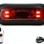 JIAN BOLAND Red LED Bike Helmet Light-0