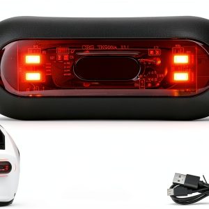 JIAN BOLAND Red LED Bike Helmet Light-0
