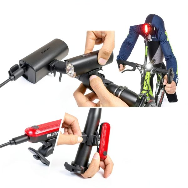 BLITZU Bike Lights Aluminum Waterproof-4