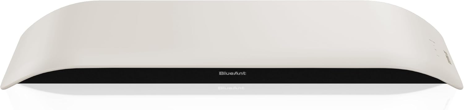 BlueAnt SOUNDBLADE computer speakers on a desk