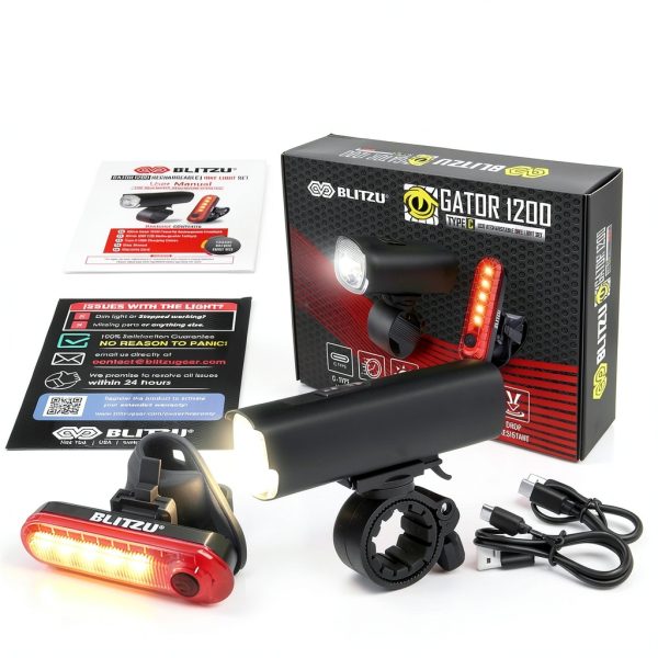 BLITZU Bike Lights Aluminum Waterproof-5