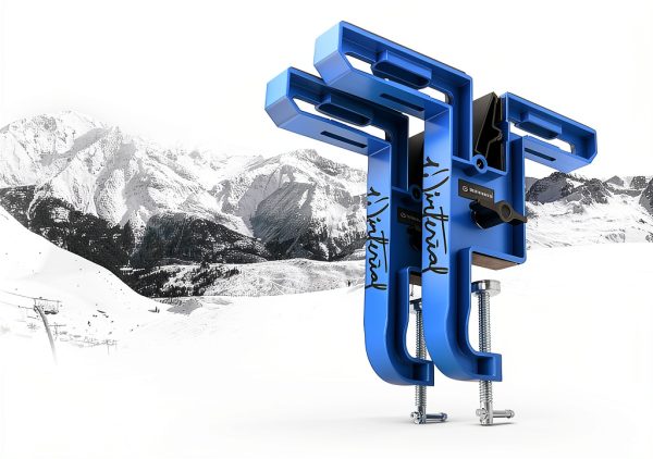 Winterial Aluminum Snowboard Vise for Ski Tuning-8