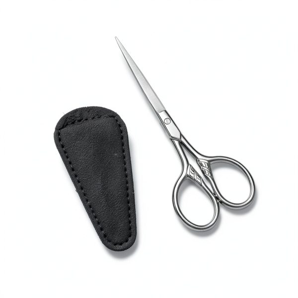 HITOPTY Vintage Stainless Steel Facial Hair Scissors for Men-2