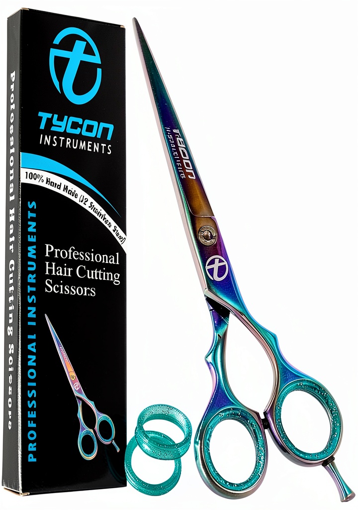 Tycon hair cutting scissors in a salon setting