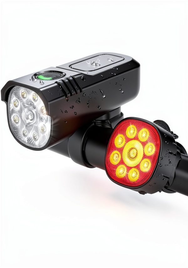Zewdov Bike Headlight Cycling Electronics Aluminum-4