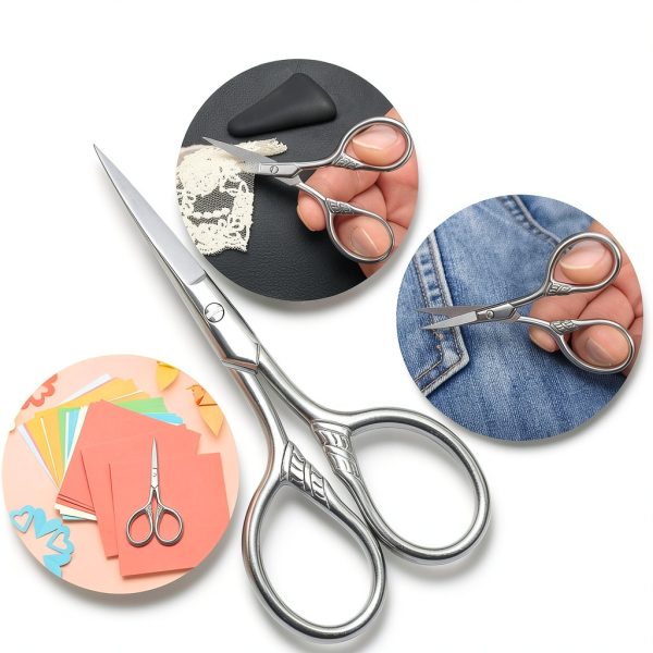 HITOPTY Vintage Stainless Steel Facial Hair Scissors for Men-4