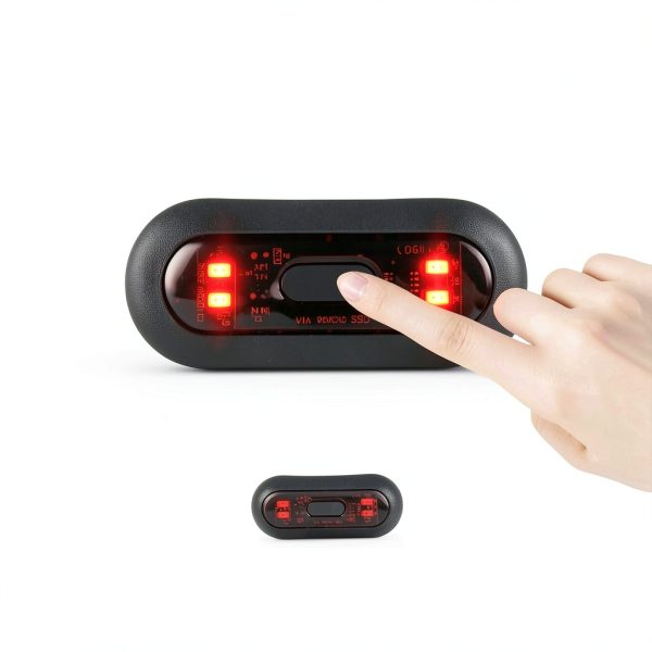 JIAN BOLAND Red LED Bike Helmet Light-3