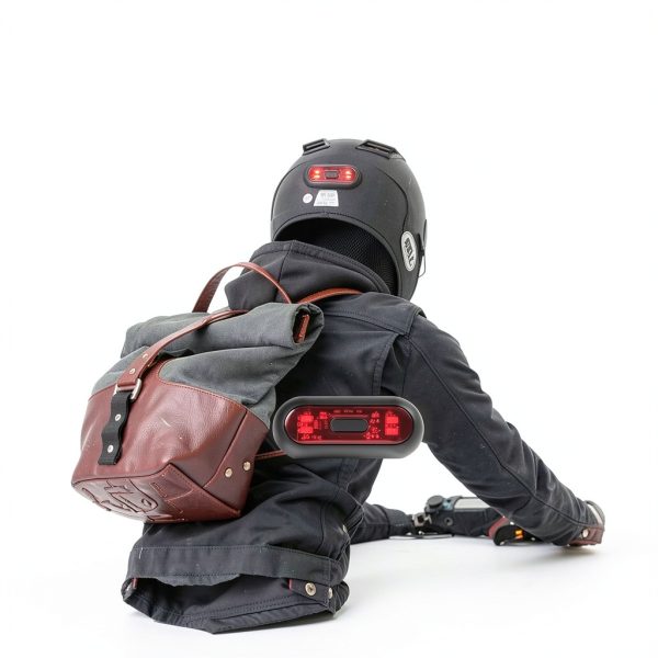 JIAN BOLAND Red LED Bike Helmet Light-1