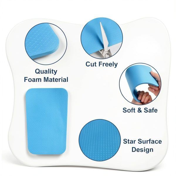 Letesult Ski Shin Pads Blue Foam 5mm Compact-2