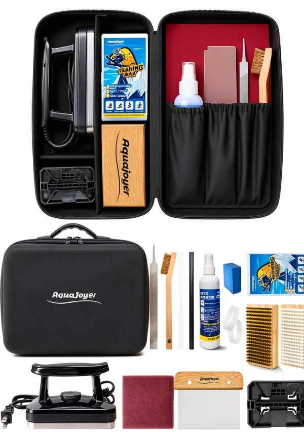AquaJoyer Ski & Snowboard Wax Kit Black Plastic-0