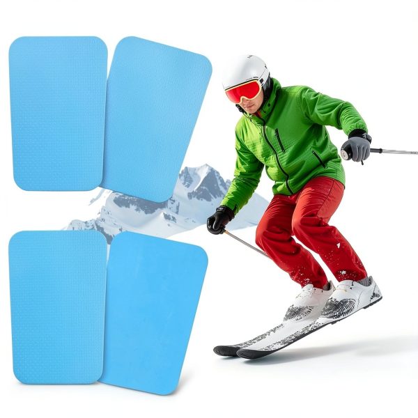 Letesult Ski Shin Pads Blue Foam 5mm Compact-6