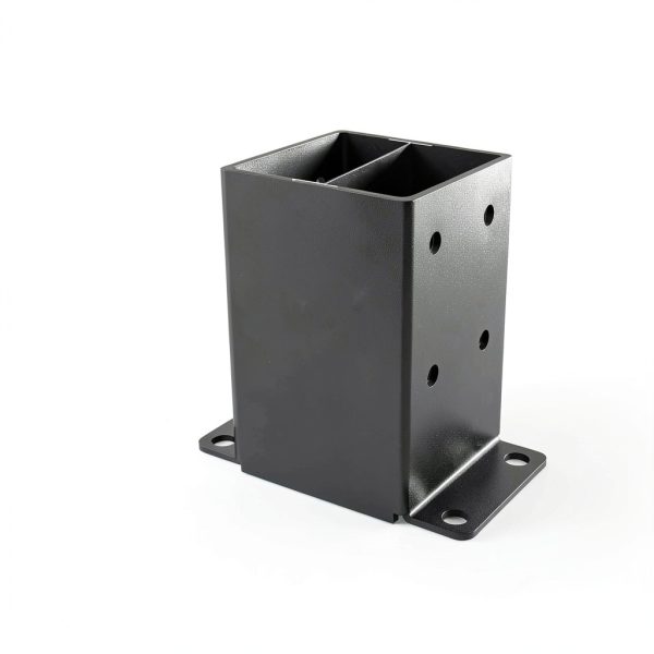 QZER 4x4 Post Base Heavy Duty Anchor with Anti-Corrosive Partition-1