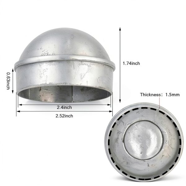 2-3/8" Chain Link Fence Post Cap by Yaocom Aluminum Round Caps 20 pcs-1