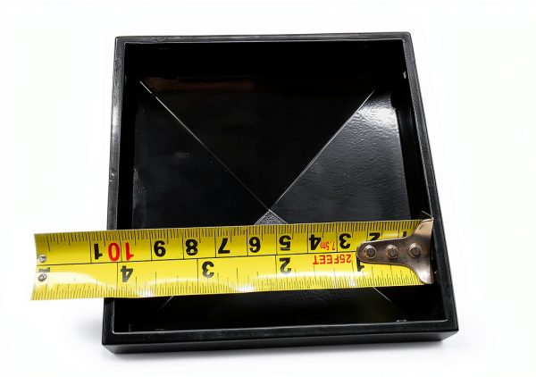 4" x 4" Aluminium Pyramid Post Cap for Metal Posts - Pressure Fit - Black-6