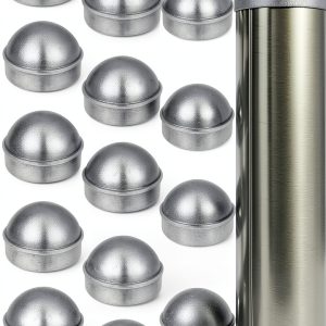 2-3/8" Chain Link Fence Post Cap by Yaocom Aluminum Round Caps 20 pcs-0