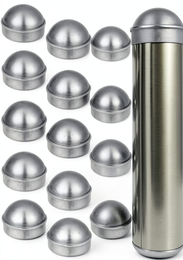 2-3/8" Chain Link Fence Post Cap by Yaocom Aluminum Round Caps 20 pcs-0