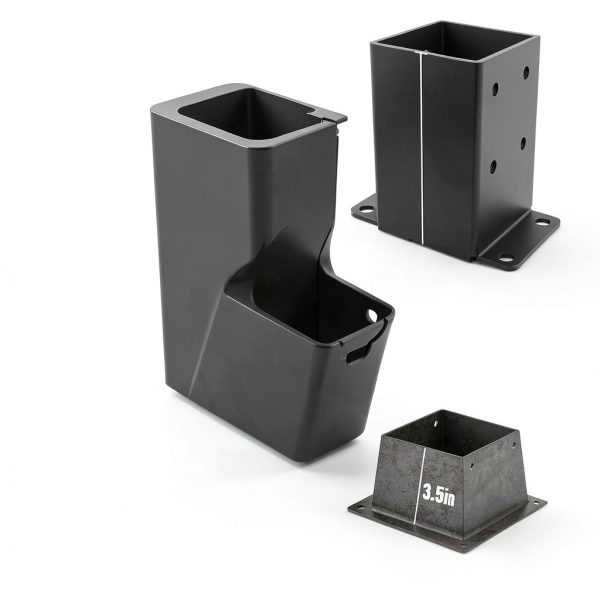 QZER 4x4 Post Base Heavy Duty Anchor with Anti-Corrosive Partition-4