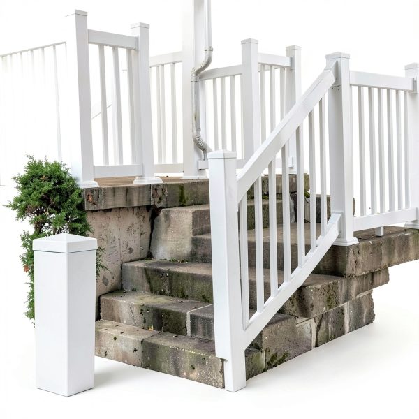 Weatherables 4x4 Post Sleeve Weatherproof Vinyl Cover White 96in-5