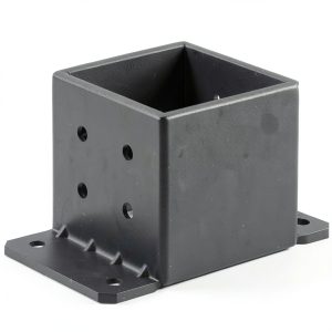 eoere 6x6 Post Base 2PCS Heavy Duty 8Gauge Steel Bracket for Deck-0