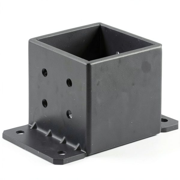 eoere 6x6 Post Base 2PCS Heavy Duty 8Gauge Steel Bracket for Deck-0